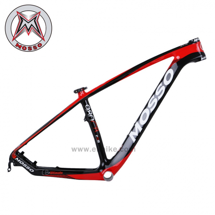 MOSSO山地车架碳纤维压入式中轴 带碗组  座束自行车架680CB车架
