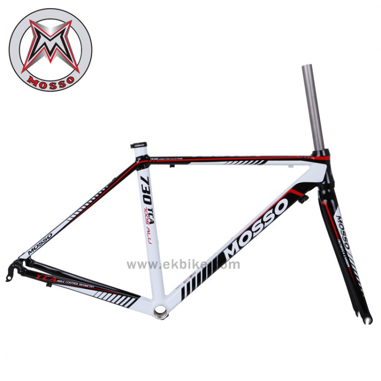 MOSSO峰大公路车架铝合金730TCA自行车车架带碗组 座束车架440mm