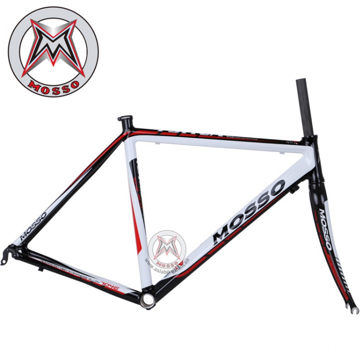 MOSSO峰大公路车架碳叉791TCA铝合金自行车车架带碗组 座束车架子