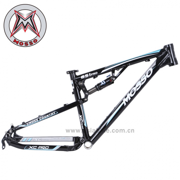 MOSSO山地车自行车车架615PRO软尾山地车架26*16寸ROCKSHOX减震