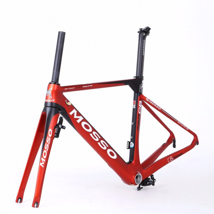 MOSSO峰大公路车架 760CB碳纤维自行车车架装车配件520mm单车车架