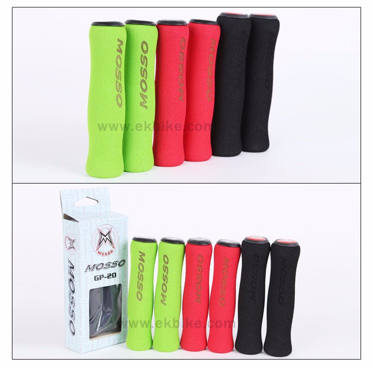 MOSSO 自行车防滑把套山地车木棉不对锁GP20手握超软骑行装备