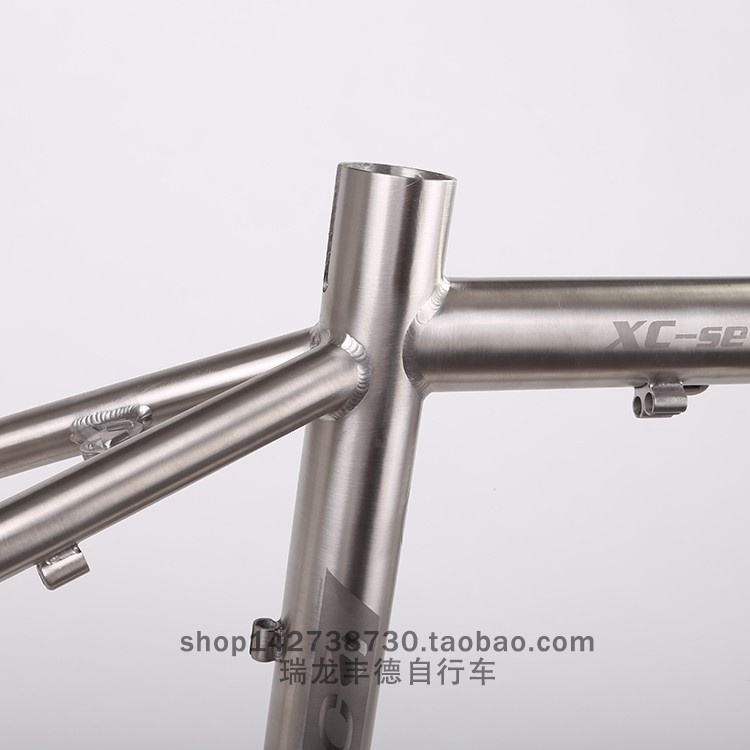 LOES山地车自行车车架XC7-2钛合金车架DIY装车配件自行车车架