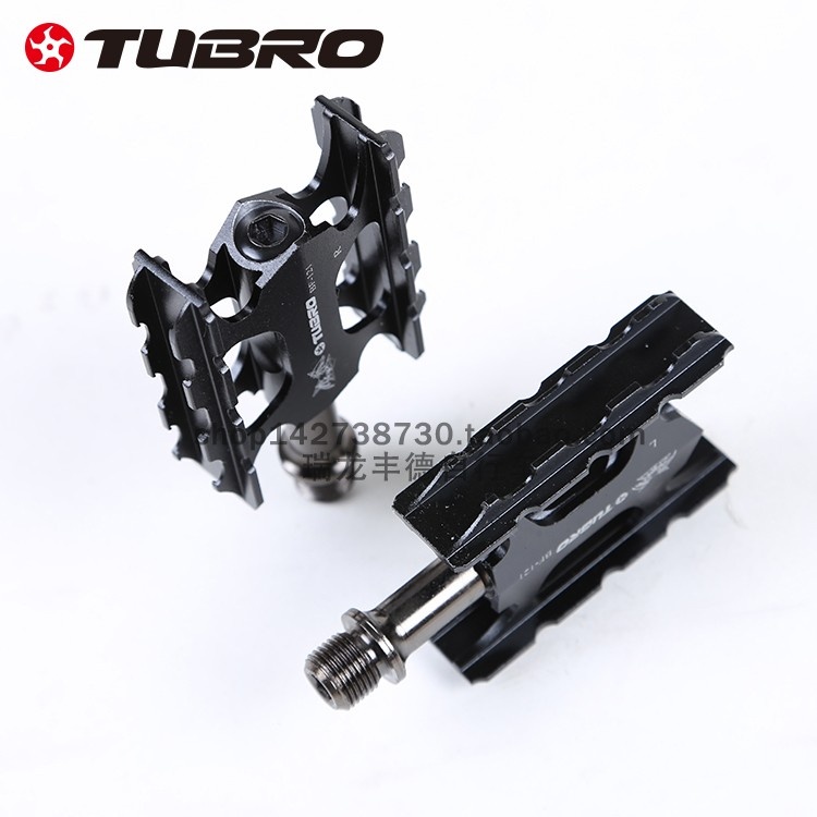 TUBRO自行车脚踏铝合金三培林脚踏BF121超轻公路车轴承脚蹬踏板