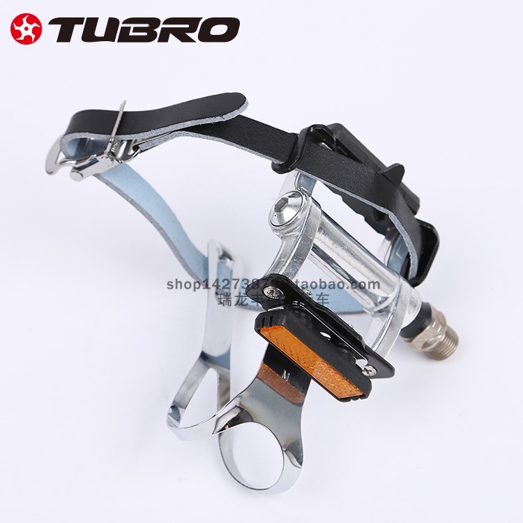 TUBRO途客脚踏BF81铝合金山地公路自行车脚踏 脚蹬 带脚套脚带