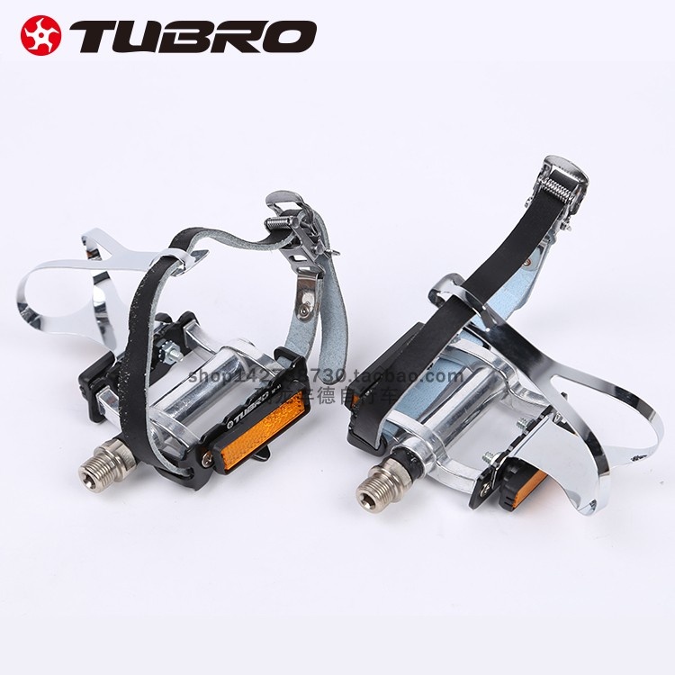 TUBRO途客脚踏BF81铝合金山地公路自行车脚踏 脚蹬 带脚套脚带