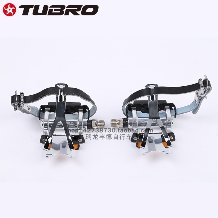 TUBRO途客脚踏BF81铝合金山地公路自行车脚踏 脚蹬 带脚套脚带