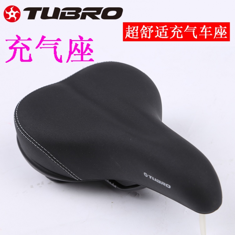 TUBRO山地车舒适加厚车座坐垫套充气空气AIR气压调节软硬折叠车