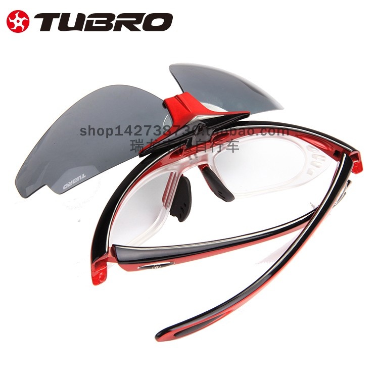 台湾TUBRO途客骑行太阳镜RF07偏光3片可更换式自行车骑行风镜眼镜