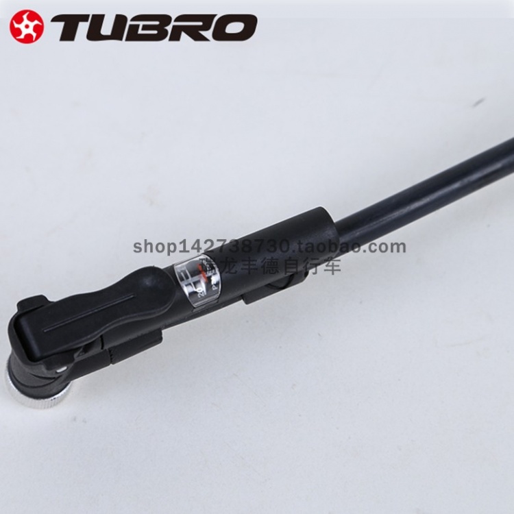 TUBRO途客便携式自行车打气筒家用轻便气压表打气筒美咀法咀通TPM207