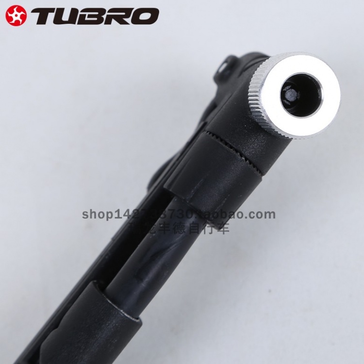 TUBRO途客便携式自行车打气筒家用轻便气压表打气筒美咀法咀通TPM207