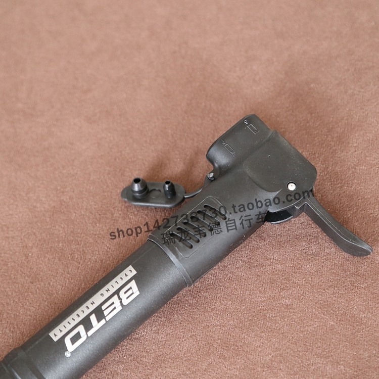 BETO便携式自行车打气筒单冲程双气咀山地公路车折叠车气筒CLD009