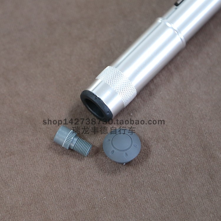 BETO便携打气筒铝合金隐藏软管山地车自行车气筒美咀法咀家用气筒CPS-005A