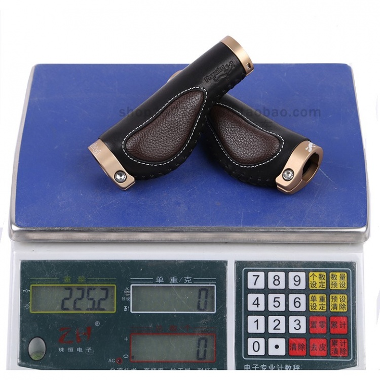 Propalm壁虎牛皮把套HY-1900LEO山地公路自行车纯皮把套对锁把套