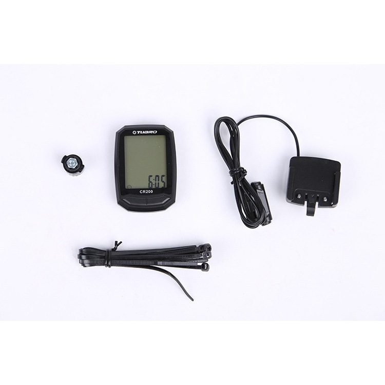 TUBRO途客自行车码表 山地公路车速度表CR-200中文有线码表速度表
