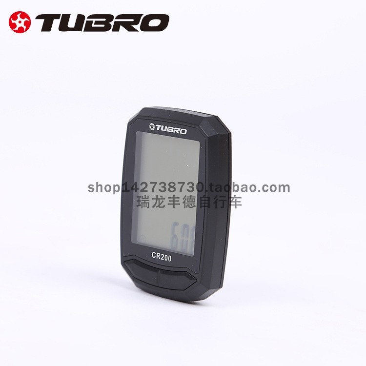 TUBRO途客自行车码表 山地公路车速度表CR-200中文有线码表速度表