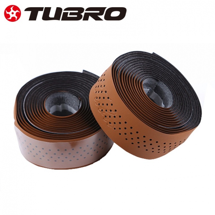 台湾TUBRO途客自行车把带仿牛皮PU棕色公路车死飞车把带 缠绕带装饰