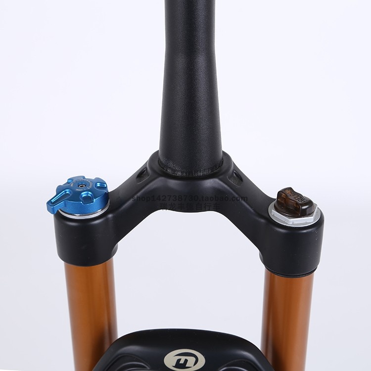 台湾MOSSO减震前叉 27.5 FS PRO锁死旋钮 A柱碟刹设计 油簧前叉