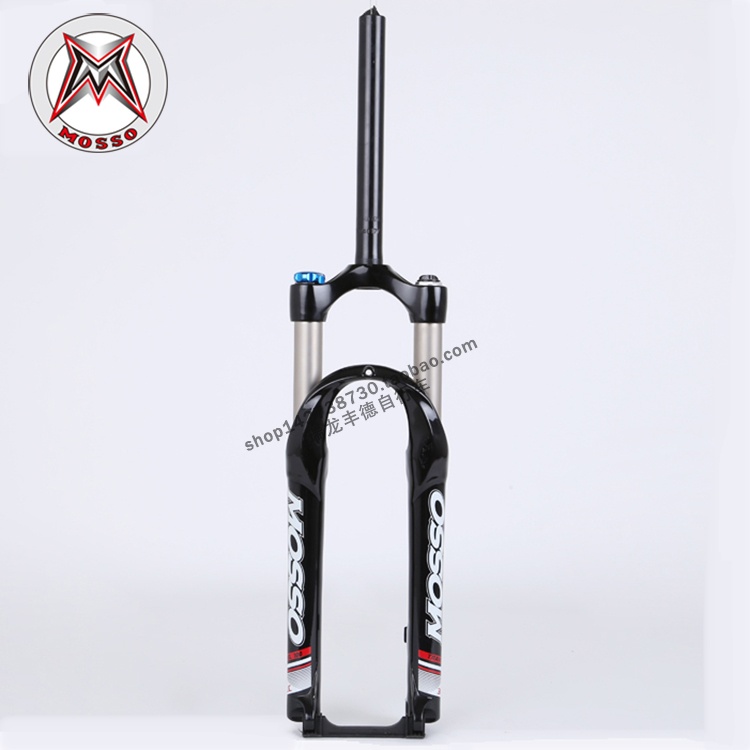 MOSSO山地减震前叉300LC肩锁旋钮 A柱碟刹设计26寸油簧自行车前叉