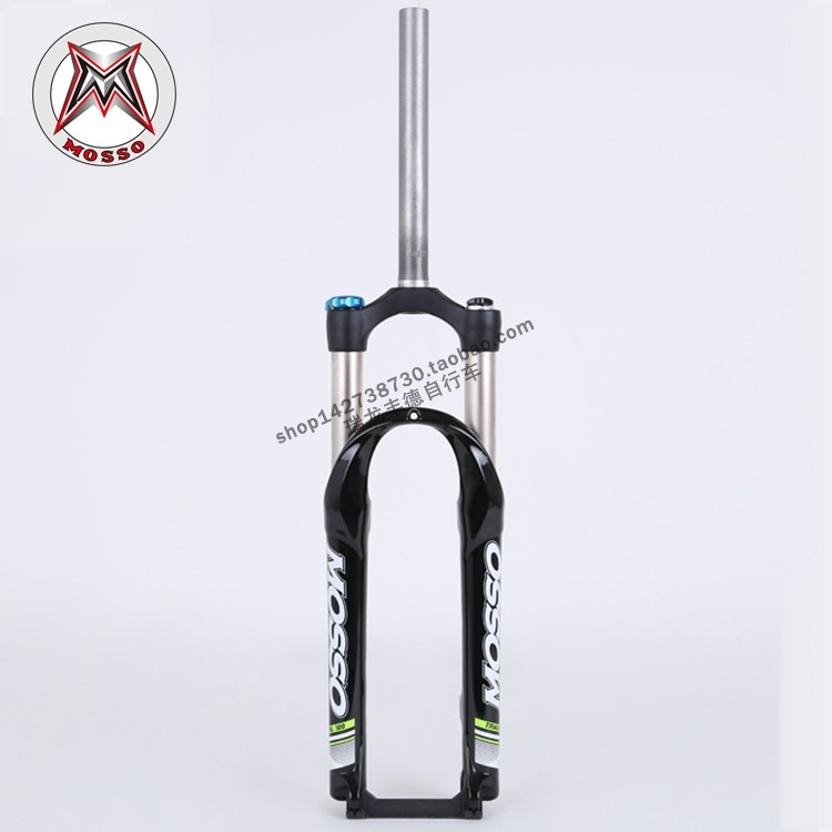 MOSSO山地减震前叉300LC肩锁旋钮 A柱碟刹设计26寸油簧自行车前叉