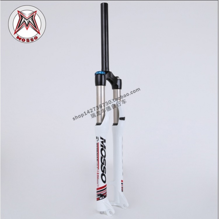 MOSSO减震前叉300SLC 锁死旋钮A柱碟刹设计 油簧27.5寸自行车前叉