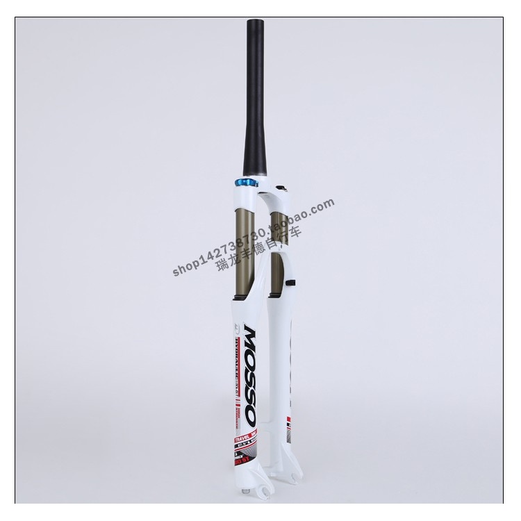 台湾mosso山地自行车前叉300ST锥管减震肩锁27.5寸山地车前叉