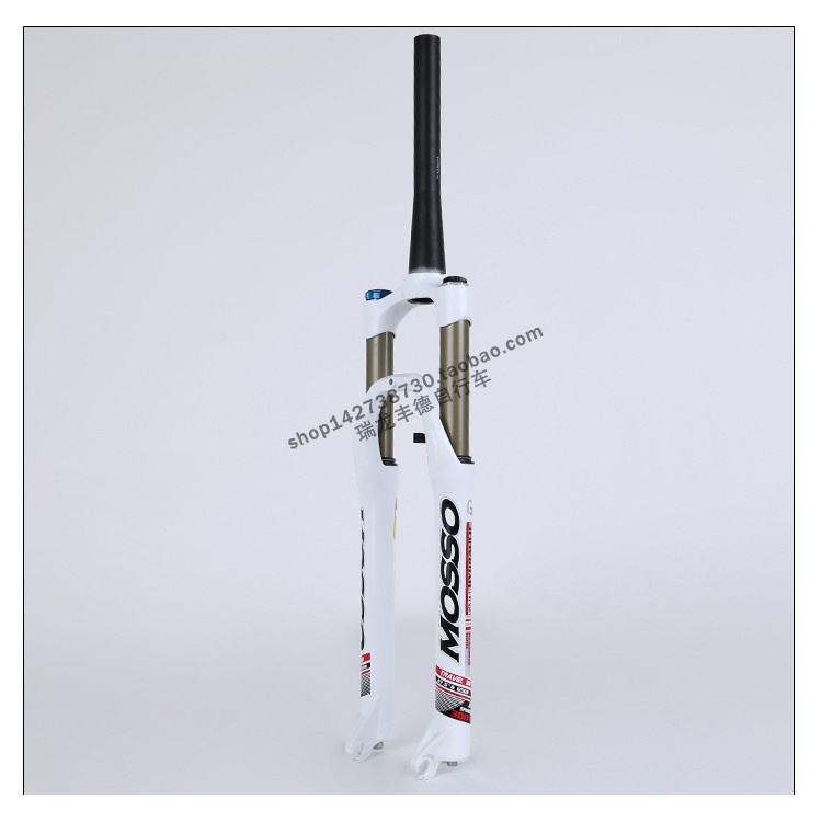 台湾mosso山地自行车前叉300ST锥管减震肩锁27.5寸山地车前叉