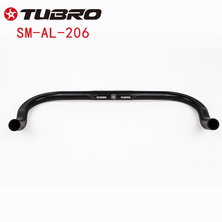 台湾TUBRO自行车羊角车把把横铝合金一体山地车公路车把横AL-206