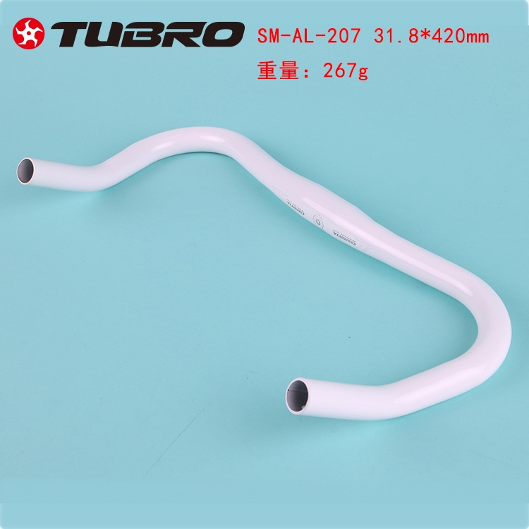 台湾TUBRO自行车羊角车把把横铝合金一体山地车公路车把横AL-207