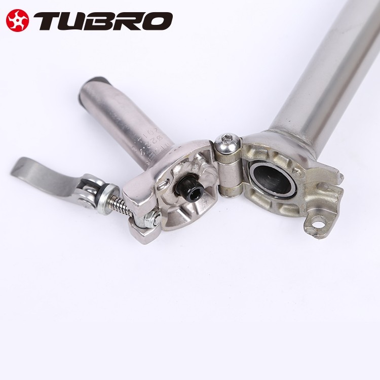 台湾TUBRO折叠自行车把立铝合金折叠山地车把立25.4mm自行车把立