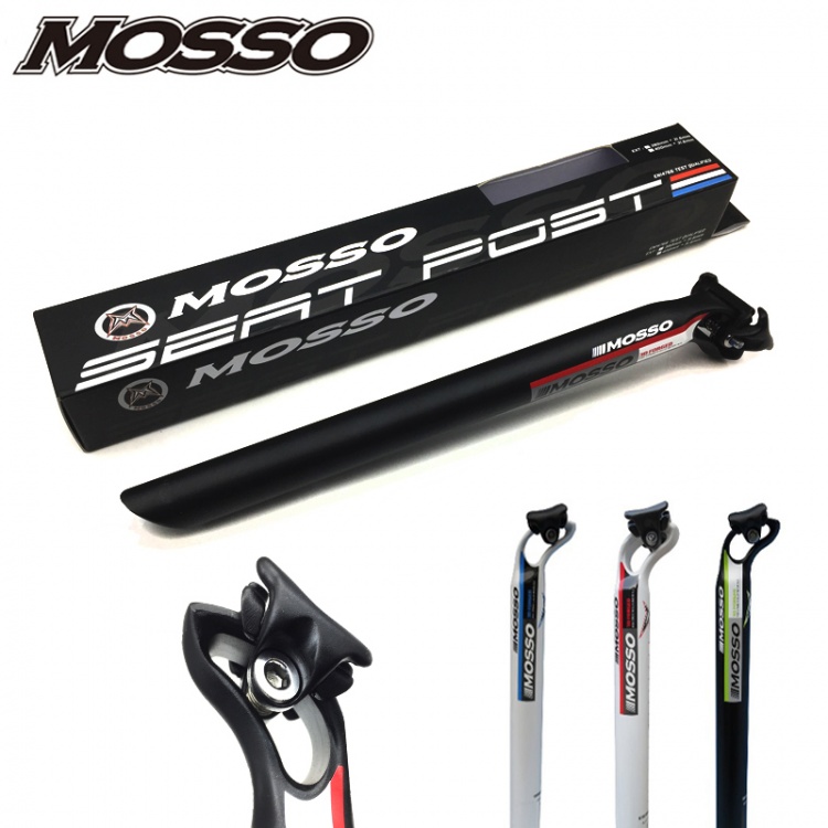 台湾MOSSO座管一体后飘式350mm/380mm山地自行车铝合金座管