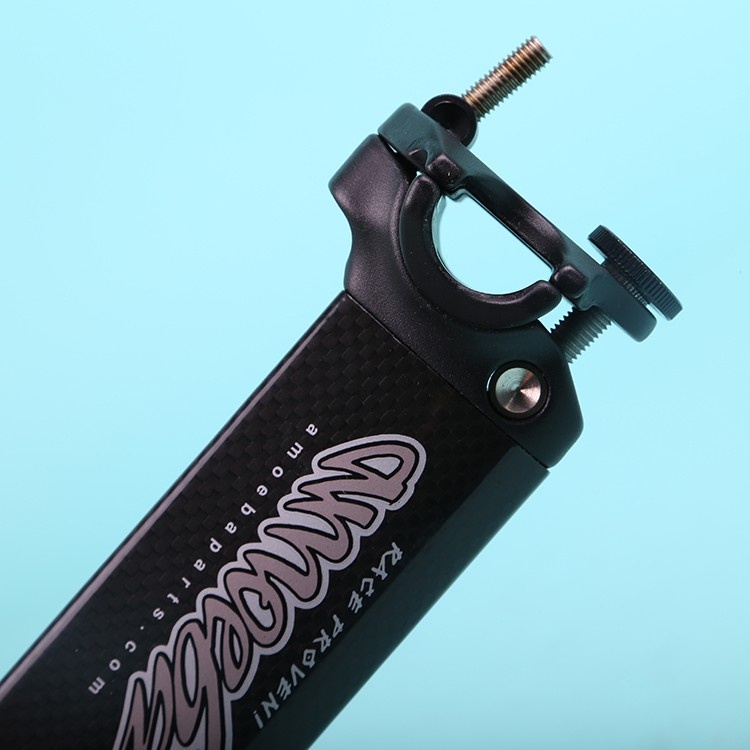 阿米巴SCUD刀形自行车座管碳纤维27.2*300mm可调节山地折叠车座管