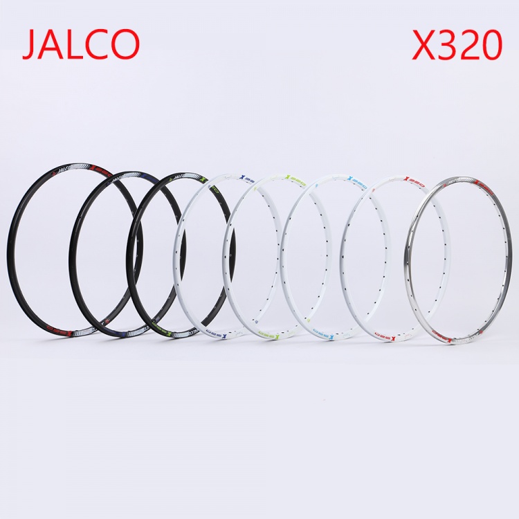 台湾展轮JALCO自行车X320车圈26寸32孔碟刹公路车铝合金车圈