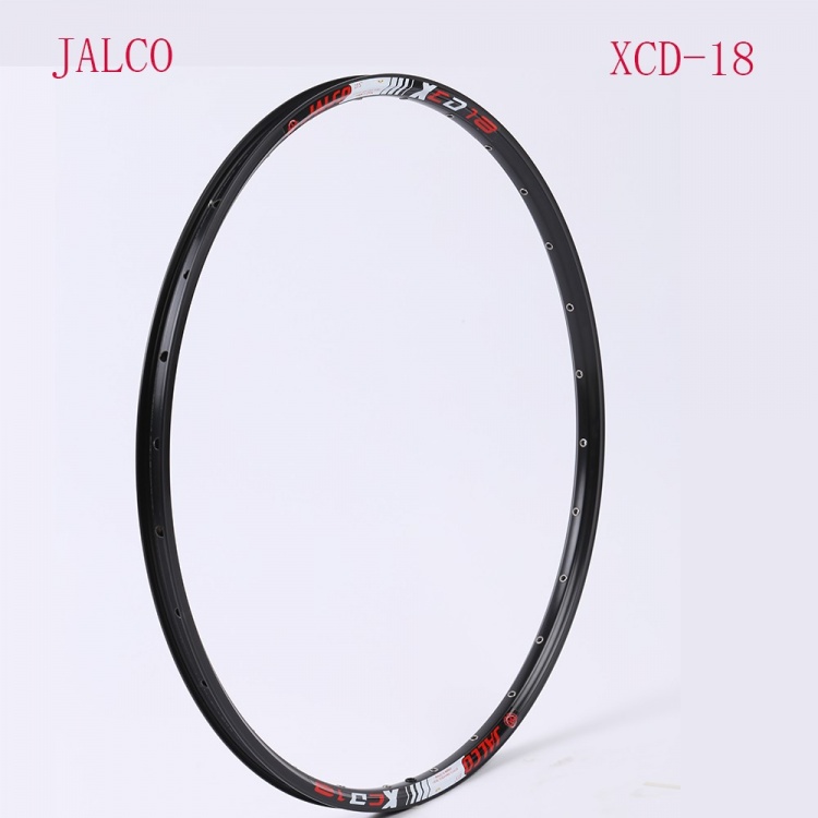 台湾展轮JALCO自行车圈26寸32孔碟刹公路车铝合金车圈白色银色