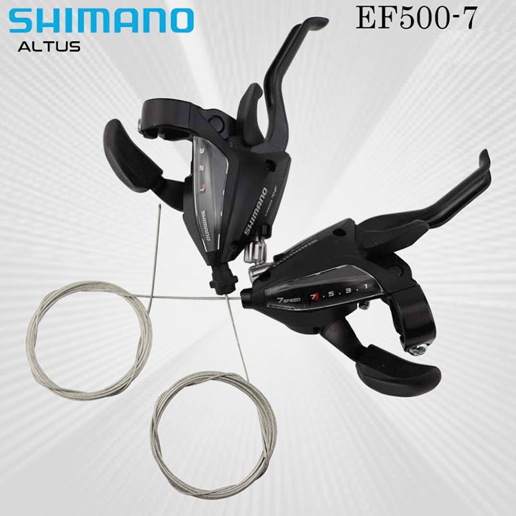 SHIMANO禧玛诺 ST-EF500-7速指拨连体手刹指拨连体变速器手柄