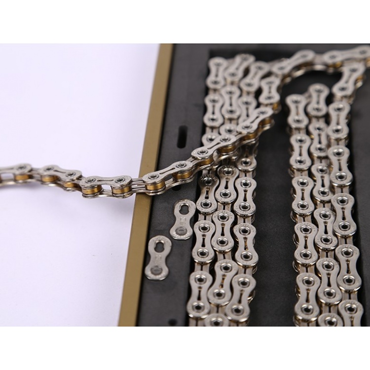 雅邦YBN空心轴10速链条亮银色镂空内外片116节自行车链条