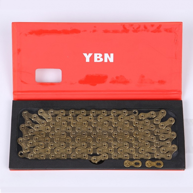 YBN雅邦链条12速空心轴 实心片 钛金自行车链条