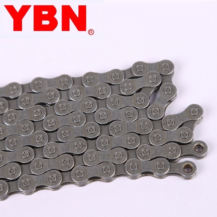 YBN雅邦链条D90带魔术扣112节9速自行车链条灰色链条