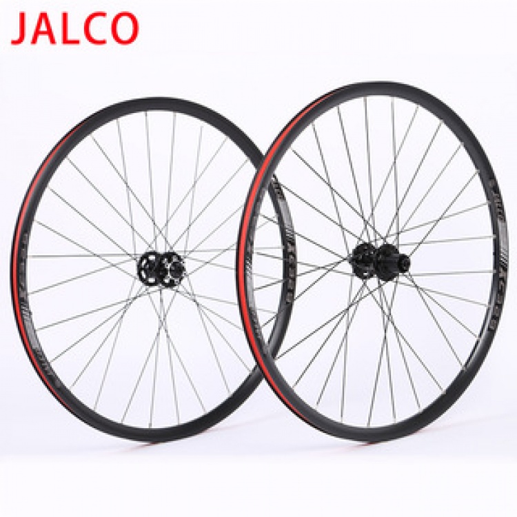 台湾展轮自行车轮组XC329 铝合金28孔碟刹专用山地车折叠车轮组