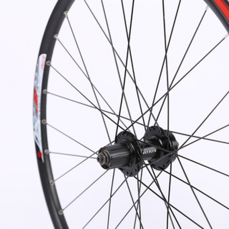 JALCO台湾展轮山地车轮组26寸DHQ滚珠花鼓XCD17车圈轮组碟刹专用