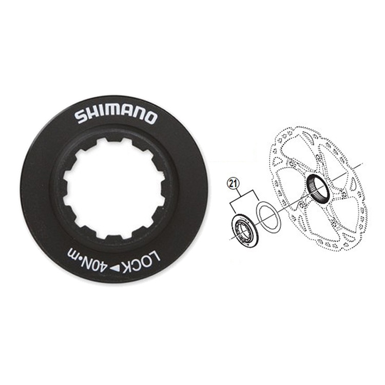 SHIMANO喜玛诺XT桶轴花鼓 筒轴轮组 中锁碟片 锁紧盖 外锁式 锁环