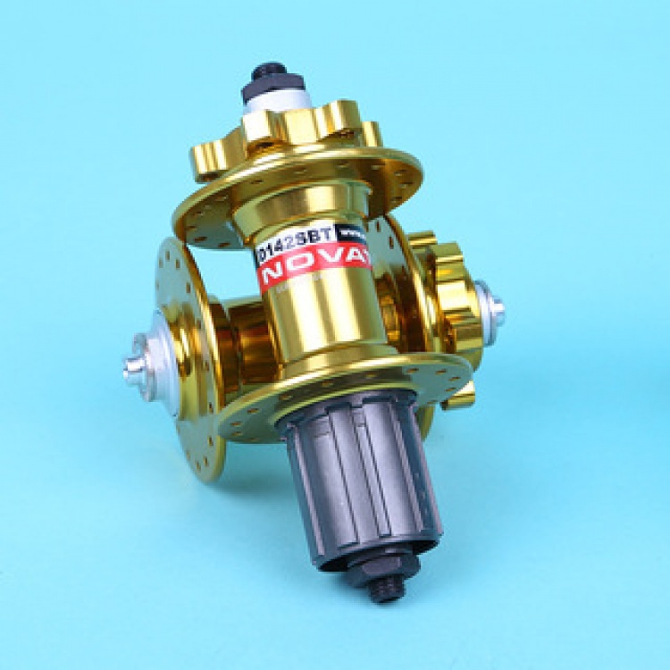 NOVATEC久裕久钰山地碟刹培林花鼓D142SBT/D041SB 两轴承轴皮花鼓