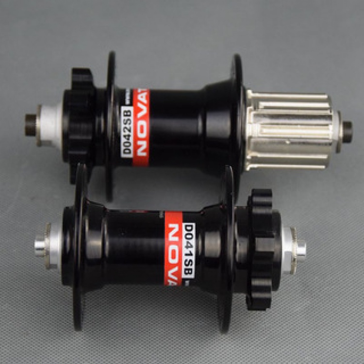 NOVATEC久裕久钰山地碟刹培林花鼓D041SB/D042SB 四轴承轴皮花鼓