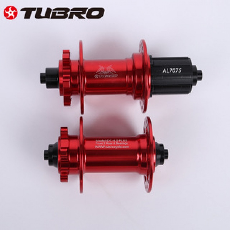 台湾TUBRO途客花鼓 4.0PLUS四培林碟刹自行车花鼓新款红色32孔