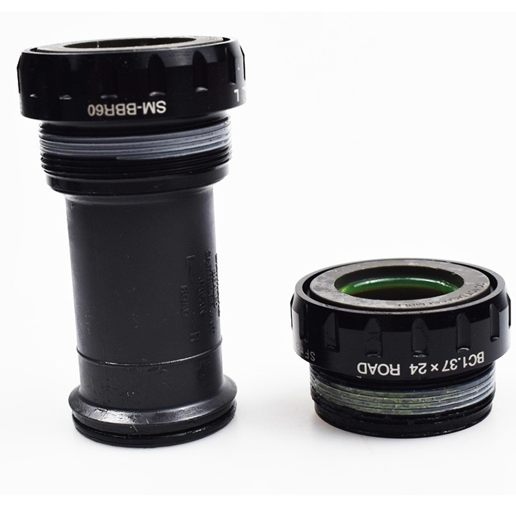 喜马诺SHIMANO自行车中轴BBR60螺纹式山地车自行车一体中空中轴