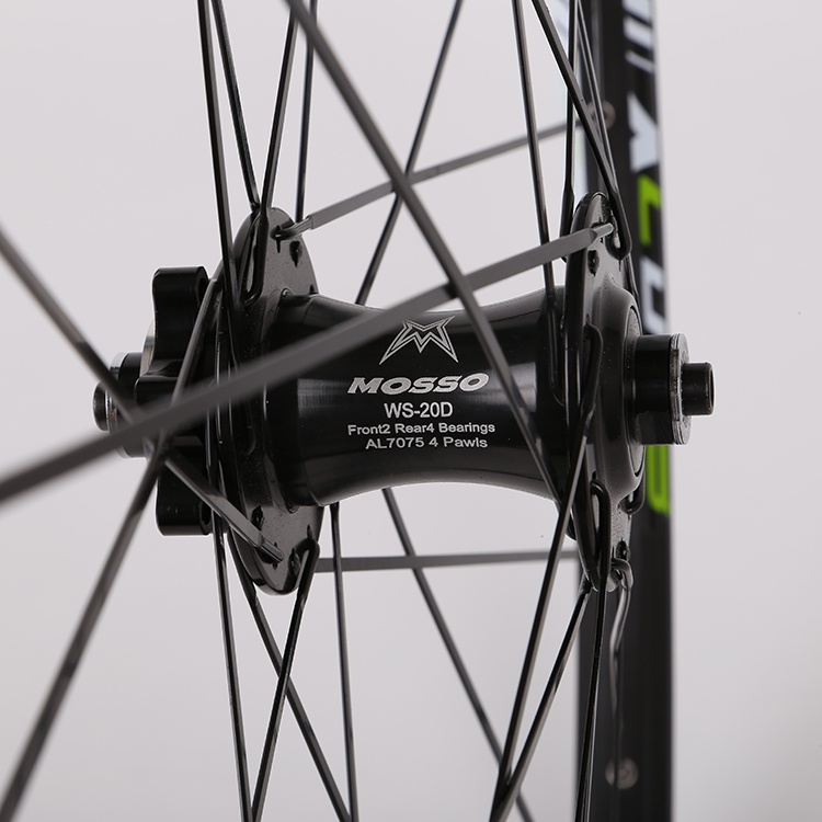 MOSSO山地自行车27.5寸轮组骑行配件轮毂前2后4铝合金花鼓轮组