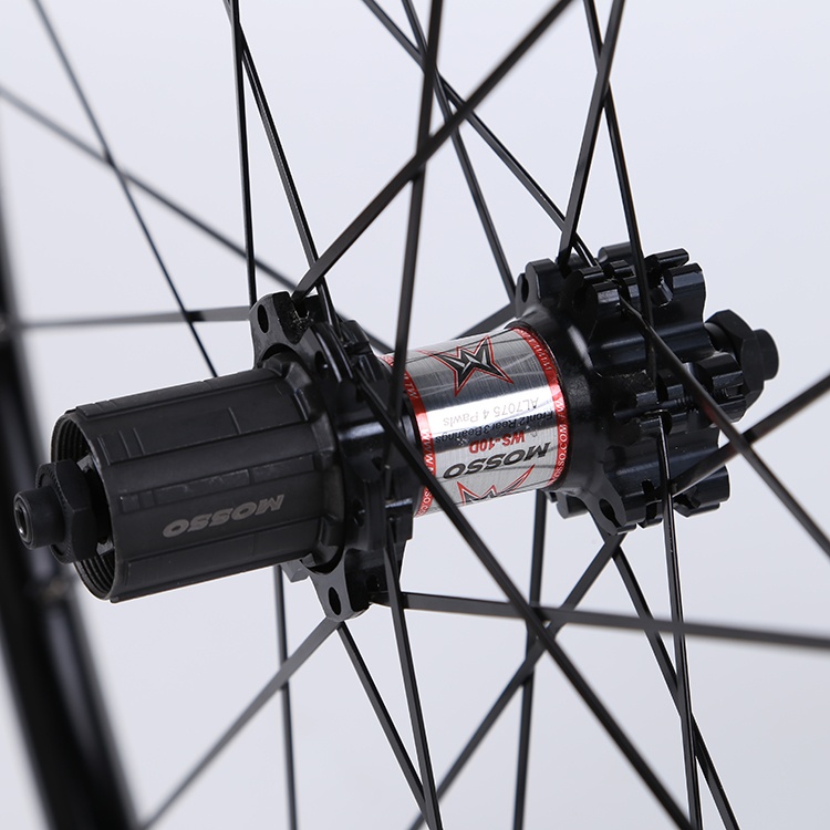 MOSSO自行车花鼓铝合金WS-10D碟刹花鼓24孔山地车 自行车花鼓塔基