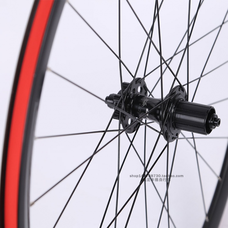 台湾展轮公路轮组700C 28H 3.0+PR300圈 30高碟刹公路轮组