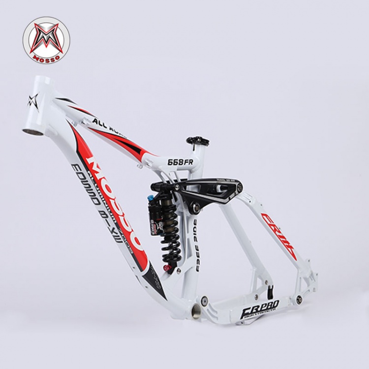 台湾峰大MOSSO自行车车架668FR软尾铝合金车架减震车架