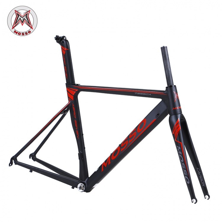 台湾MOSSO峰大自行车车架739SCA公路车架铝合金7005超轻车架